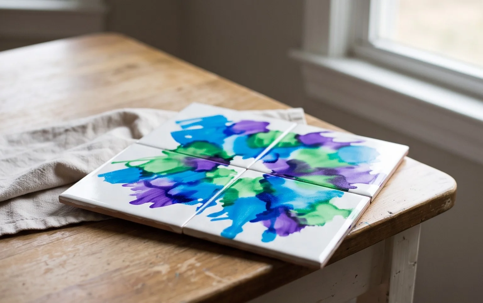 Tile Fire Art - The Crafting Chicks