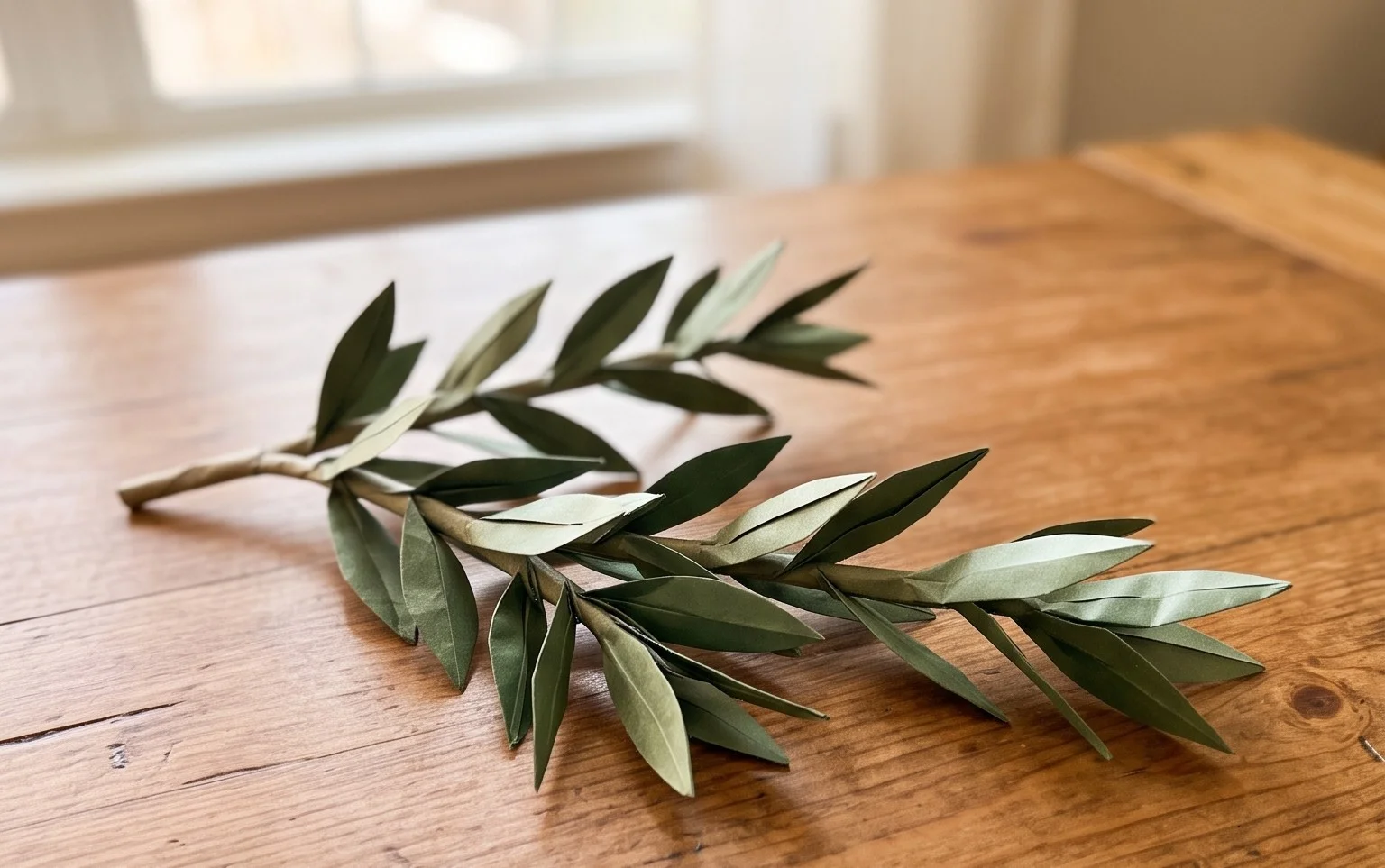 How to Make an Origami Olive Branch